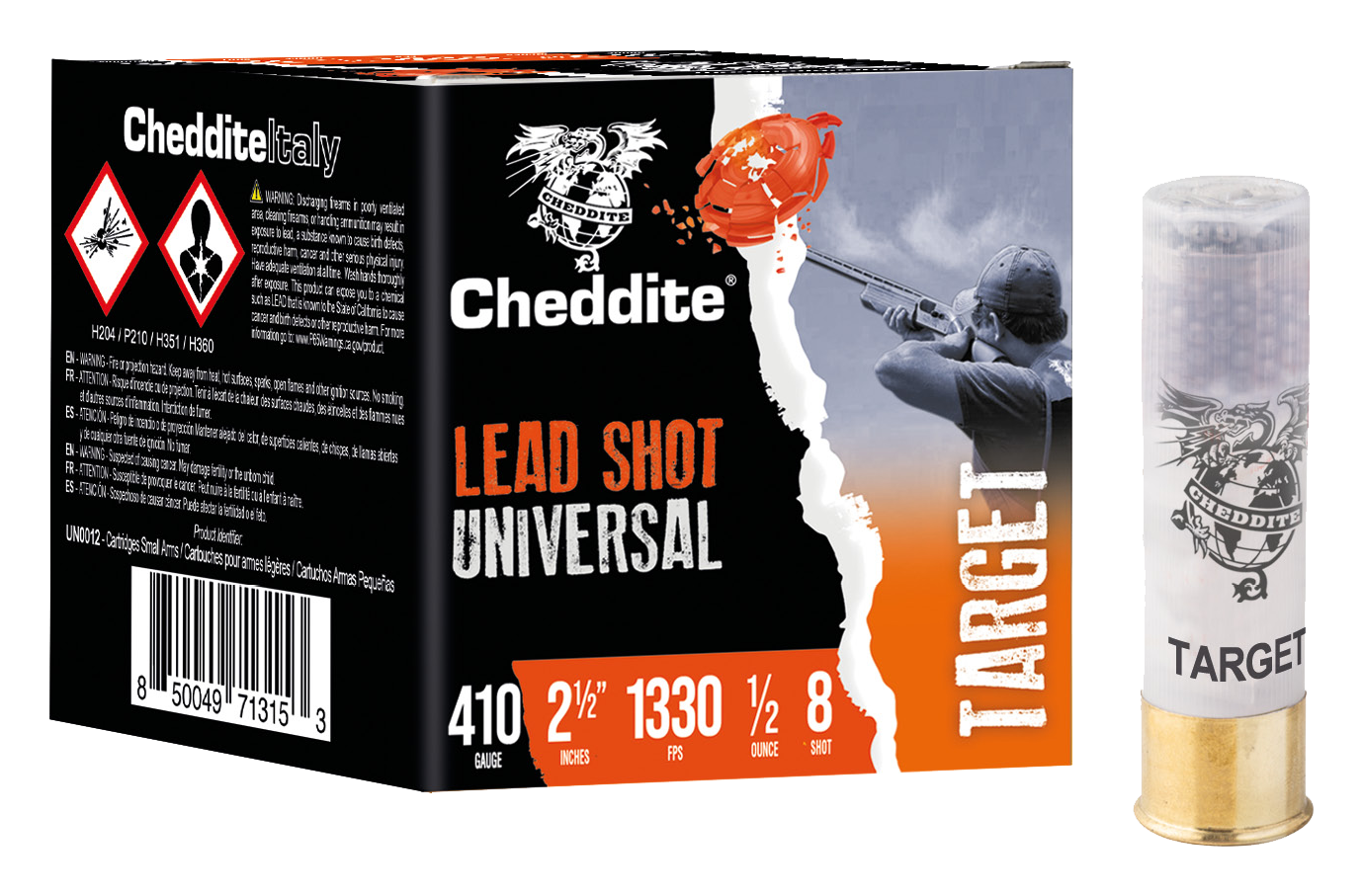 Cheddite Lead Shot Universal Target .410 Bore 2-1/2